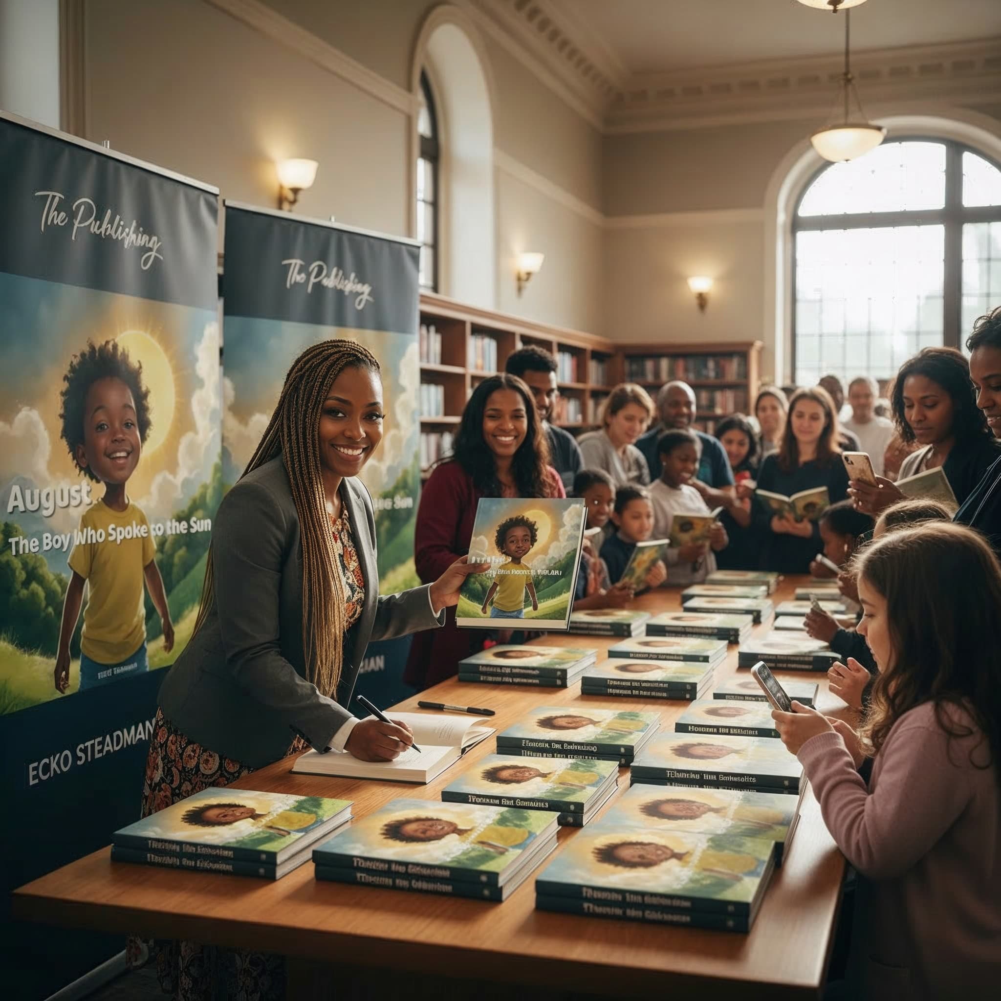 Publishing Collectives event with books and community